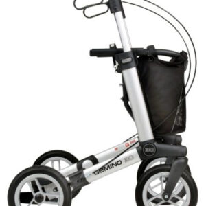 Gemino 30 M Comfort, Rollator mit stoßdämpfenden Rädern, das Aluminium Leichtgewichts-Modell für Innenräume und als Outdoor Gehwagen (#12548)