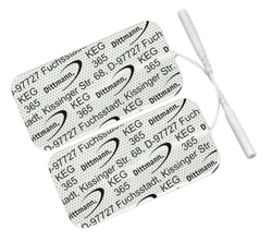 Klebeelektroden KEG 365 für Tens Gerät, extra groß 8x4cm (Inhalt 4 Stück)