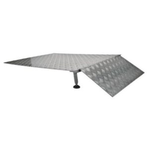 Terrassenrampe mit Klappteil, 80cm Breite, stufenlose Höheneinstellung, rutschfest, 2 verschiedene Klappteillängen wählbar
