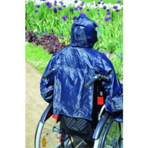 MPB Standard-Regencape für Rollstuhlfahrer, blau, Kapuze mit Fenster (#10035)