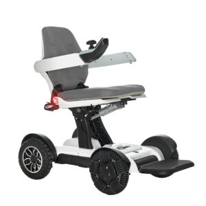 MovingStar 3000 Elektrorollstuhl & Elektro-Scooter in einem, automatisch elektrisch faltbar, HMV, Spezialvorderräder, 6 km/h, Rückbeleuchtung, bis 120kg