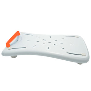 Badewannenbrett Plus, oranger Haltegriff, Belastbarkeit 150kg, für Wannen-Innenmaß 38-61cm