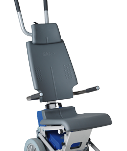 Sano Liftkar PT-S-160 Elektrischer Treppensteiger bis 160kg, inkl. Komfortsitz, kompakte Bauweise, die neue Modellserie für mehr Sicherheit, inkl. Kopfstütze & Beckengurt (Einweisung erforderlich - Verkauf nur in DE)