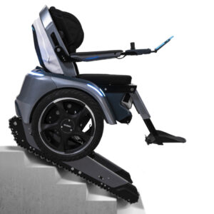 Scewo BRO HMV Elektrorollstuhl inkl. Treppensteiger-Raupenmodus, inkl. Lift-Höhenverstellung, Ionen-Akku, App-Steuerung, 40-120kg, Probefahrt kostenlos anfordern !