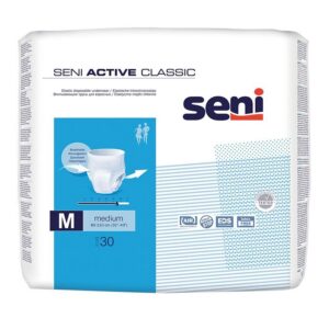 Seni Active Classic Medium, atmungsaktive, elastische Inkontinenzslips, Pants, M (P=30)