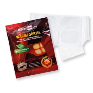 Thermopad Vital Wärmegürtel 3er Set, Tiefenwärme, wohltuende Entspannung, unnauffällig und bequem, Stretch (S-XL)