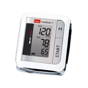 Boso Medistar+ Handgelenkmessgerät, kompakte Handgelenkgerät, Handgelenkumfang 13.5-21.5cm, 90 Speicher, Skala