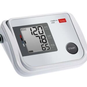 Boso Medicus Vital Oberarmmessgerät, erweiterte Erkennung Schlaganfallrisiko, 60 Speicherplätze, Manschette 22-42cm,