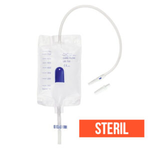 Careflow UB750-50 Urinbeinbeutel 750ml, steril, 50cm Schlauch, 1-Kammer-Beutel, mit Ablasshahn