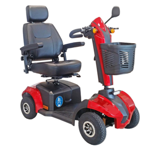 Kolja Elektromobil, ÖPNV Scooter 6 km/h, Bright Red, Deltalenker und Kapitänssitz, 36Ah Akku, bis 160kg
