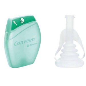 Conveen Optima 8cm Schaft, Ø35 mm (P=30) Nr. 22035, Kondom-Urinal von Coloplast für Männer mit Harninkontinenz