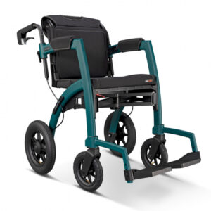 Rollz Motion Air Performance 2in1, Rollator + Rollstuhl, Outdoor, Hinten Luftbereifung, All-Terrain Rollator Rollstuhl Kombi, bis 125kg (#1235950)